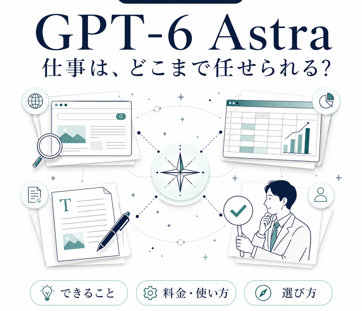 GPT-6 Astraのできること・料金・使い方・選び方を解説する記事のサムネイル