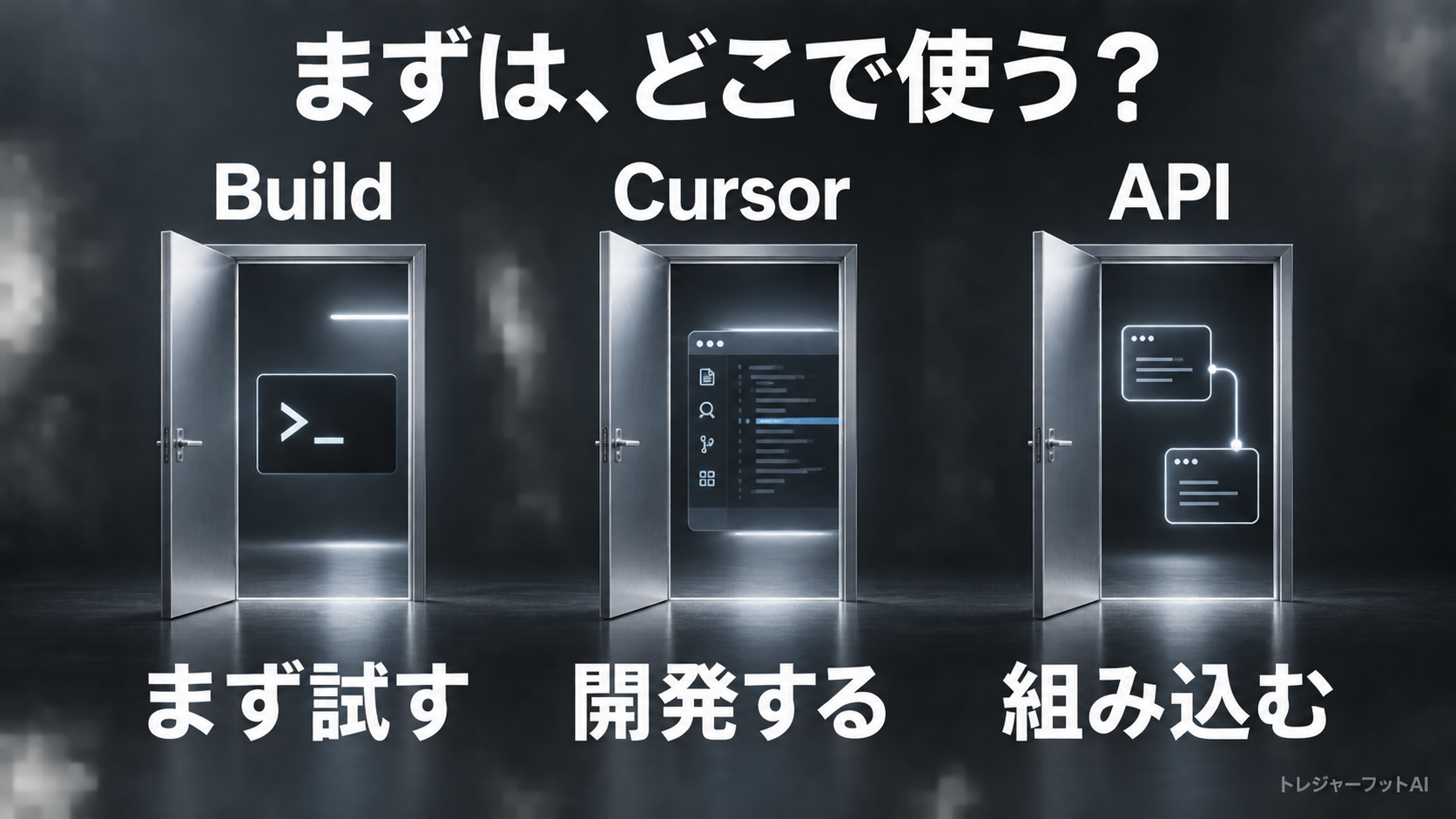 Grok Buildで試す、Cursorで開発する、APIで組み込むという3つの利用経路